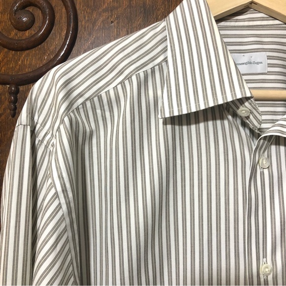 Ermenegildo Zegna Other - ERMENEGILDO ZEGNA Comfort Fit Long Sleeve Button Down Shirt 42/16 1/2
